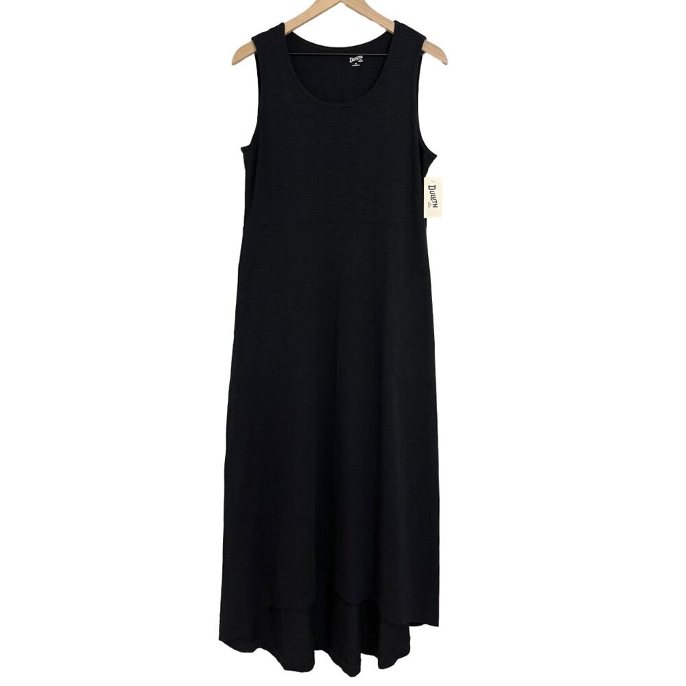 Duluth Trading Women’s To ‘n’ Flow Maxi Dress | Black | Size M | NWT